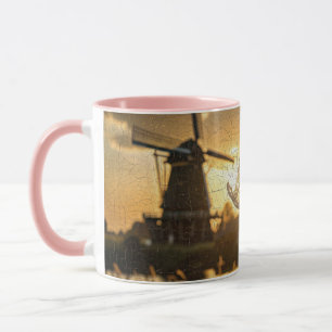 NIEDERLANDE - KI-ÖLGEMÄLDE TASSE