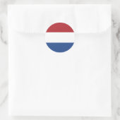 Niederlande - Klassischer Rundaufkleber für Flagge Runder Aufkleber (Tasche)