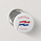 Niederlande Landesflagge Thunder_Cove Button (Vorne & Hinten)