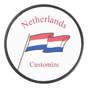 Niederlande Landesflagge Thunder_Cove Eishockey Puck
