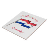 Niederlande Landesflagge Thunder_Cove Fliese (Seite)