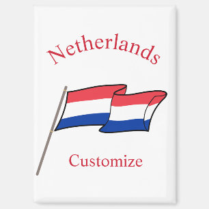 Niederlande Landesflagge Thunder_Cove Magnet