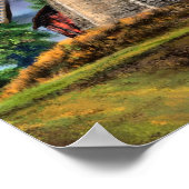 Niederlande Landscape Windmill Poster Painting (Ecke)