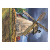 Niederlande Landscape Windmill Tablecloth Malerei Tischdecke (Vorderseite (Horizontal))