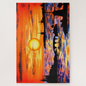 Niederlande Landschaft Sunset Jigsaw Puzzle (Vertikal)