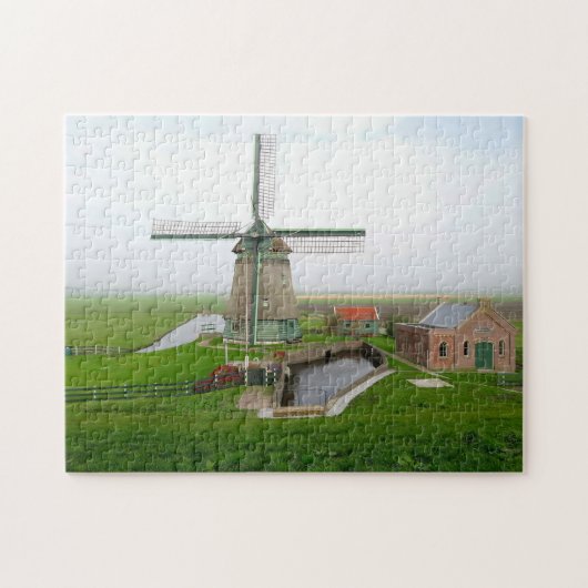 Niederlande Landschaftlich Landscape Gebäude Windm Puzzle (Horizontal)