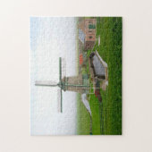 Niederlande Landschaftlich Landscape Gebäude Windm Puzzle (Vertikal)