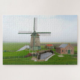 Niederlande Landschaftlich Landscape Gebäude Windm Puzzle