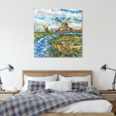 Niederlande Lanscape Canvas Print Leinwanddruck (Insitu (Schlafzimmer))