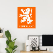 Niederlande Lion Rampant Poster (Heimbüro)