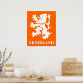Niederlande Lion Rampant Poster (Küche)