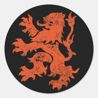 Niederlande Lion Runder Aufkleber