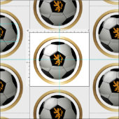 Niederlande Lion Soccer Ball Stoff (Kachel)