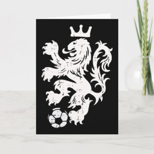 Niederlande Löwe Niederländisch Orange Fußballfan  Karte