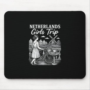 Niederlande Mädchen Reise Niederlande Reise Urlaub Mousepad