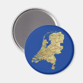 Niederlande Map Magnet (Vorderseite/Rückseite)