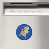 Niederlande Map Magnet (In Situ (Geschirrspüler))