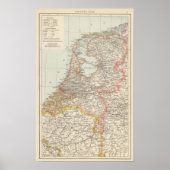 Niederlande - Netherlands Map Poster (Vorne)