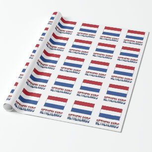 Niederlande Niederländer Flagge Geschenk Geschenkpapier