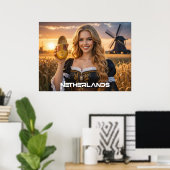 NIEDERLANDE - NIEDERLÄNDER POSTER (Heimbüro)