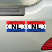 Niederlande NL Oval European Autoaufkleber (Auf Auto)