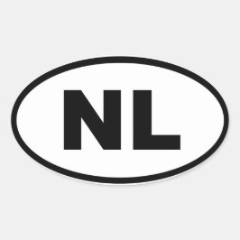 Niederlande NL - Ovaler Aufkleber