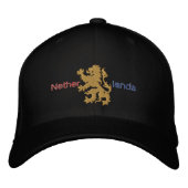 Niederlande - Oberteil Gold Lion Cap Bestickte Kappe (Vorderseite)