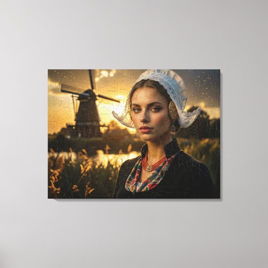 NIEDERLANDE - ÖLGEMÄLDE - KI LEINWANDDRUCK (Vorderseite)