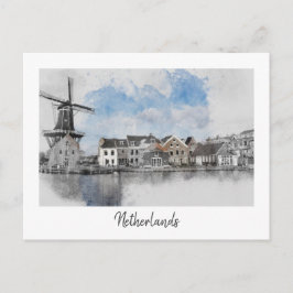 Niederlande Postcard - Niederlande Travel Souvenir Feiertagspostkarte