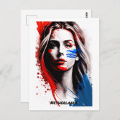 Niederlande Postcard - Portrait - Welt der Frauen Postkarte (Vorne/Hinten)