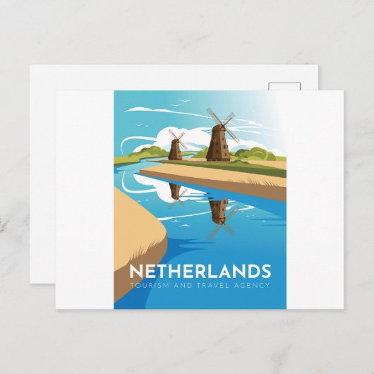 Niederlande Postkarte (Vorne/Hinten)