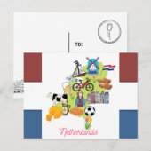 Niederlande Postkarte (Vorne/Hinten)