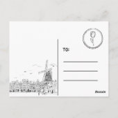 Niederlande Postkarte (Rückseite)