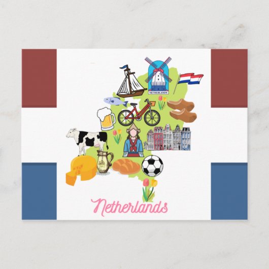 Niederlande Postkarte (Vorderseite)