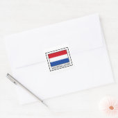 Niederlande Quadratischer Aufkleber (Umschlag)