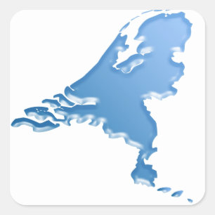 Niederlande Quadratischer Aufkleber