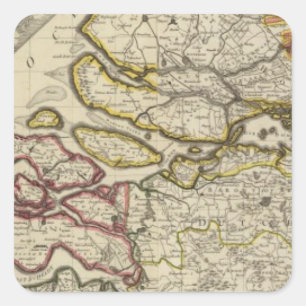 Niederlande Quadratischer Aufkleber