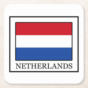 Niederlande Rechteckiger Pappuntersetzer