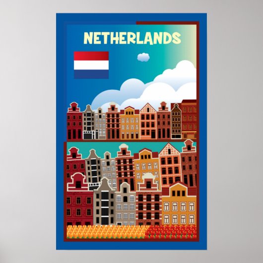 Niederlande Reiseplakat Poster (Vorne)