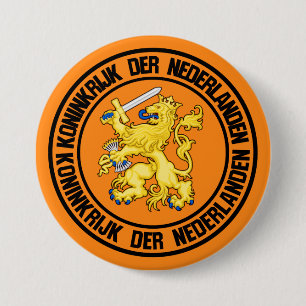 Niederlande Rundemblem Button