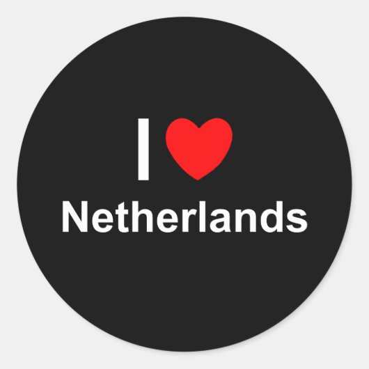 Niederlande Runder Aufkleber (Vorderseite)