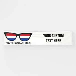Niederlande Shades benutzerdefinierte Text- und Fa Banner