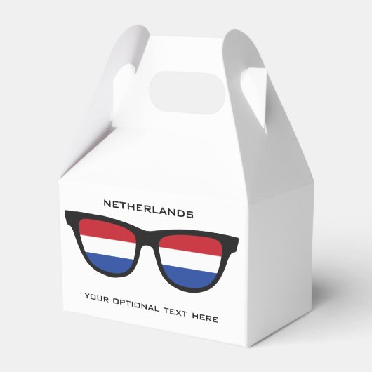 Niederlande Shades benutzerdefinierte Text- und Fa Geschenkschachtel (Vorderseite)