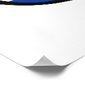 Niederlande Shades benutzerdefinierte Text- und Fa Poster (Ecke)