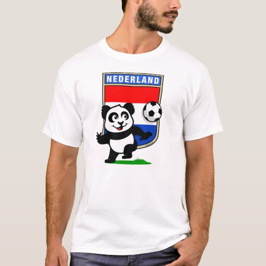 Niederlande Soccer Panda (leichte Shirts) T-Shirt (Vorderseite)