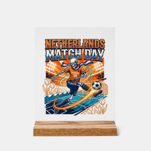Niederlande Spieltag Skelett Stürmer Nationen Hig Acrylschild