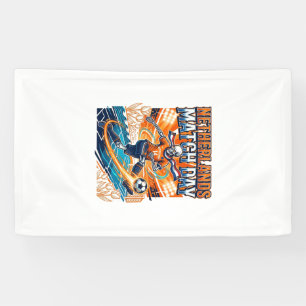 Niederlande Spieltag Skelett Stürmer Nationen Hig Banner