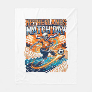 Niederlande Spieltag Skelett Stürmer Nationen Hig Fleecedecke