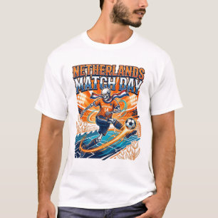 Niederlande Spieltags-Skelett-Torschütze-Nationen  T-Shirt