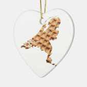 Niederlande Stroopwafel land Keramik Ornament (Links)